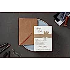 Kraft Başak Motifli Davetiye Kraft Başak Motifli Davetiye