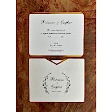 Altın Yaldız Çizgili Davetiye Altın Yaldız Çizgili Davetiye