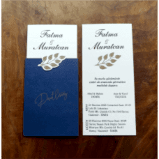 Ekonomik Gümüş Yapraklı Davetiye Ekonomik Gümüş Yapraklı Davetiye