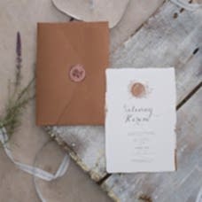 Kahverengi Zarflı Mühürlü Davetiye Kahverengi Zarflı Mühürlü Davetiye