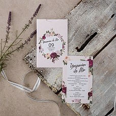 Çiçek Detaylı Davetiye Çiçek Detaylı Davetiye