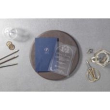 Lacivert Zarflı PVC Davetiye Lacivert Zarflı PVC Davetiye