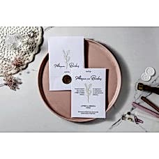 Mühürlü Çiçek Detaylı Davetiye Mühürlü Çiçek Detaylı Davetiye