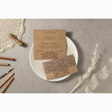 Kraft Katlamalı Yatay Davetiye Kraft Katlamalı Yatay Davetiye