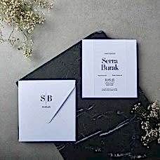 Beyaz Kare Davetiye Beyaz Kare Davetiye