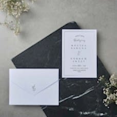 Beyaz Dikey Davetiye Beyaz Dikey Davetiye