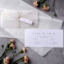 Transparan Zarflı Sade Davetiye Transparan Zarflı Sade Davetiye